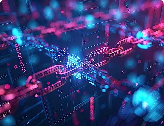 Absztrakt digitális hálózat vizualizáció