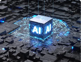 Mesterséges intelligencia processzor illusztráció