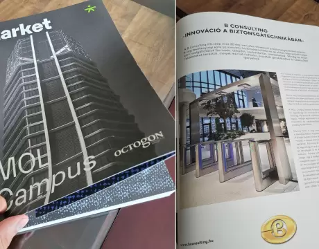 A MOL Campus felhőkarcoló a Market Építő Zrt. kiadványában